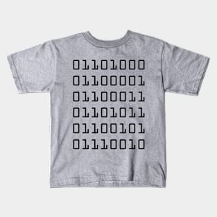 Hacker (binary) Kids T-Shirt